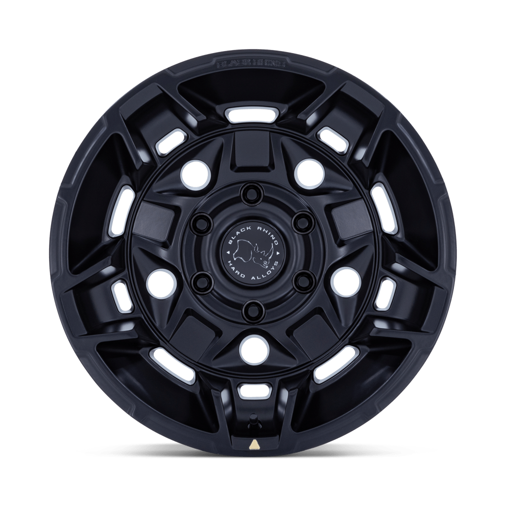 RINES BLACK RHINO GUARD 17x8.5 6X139.7 ET 00 CB 106.1 MATTE BLACK