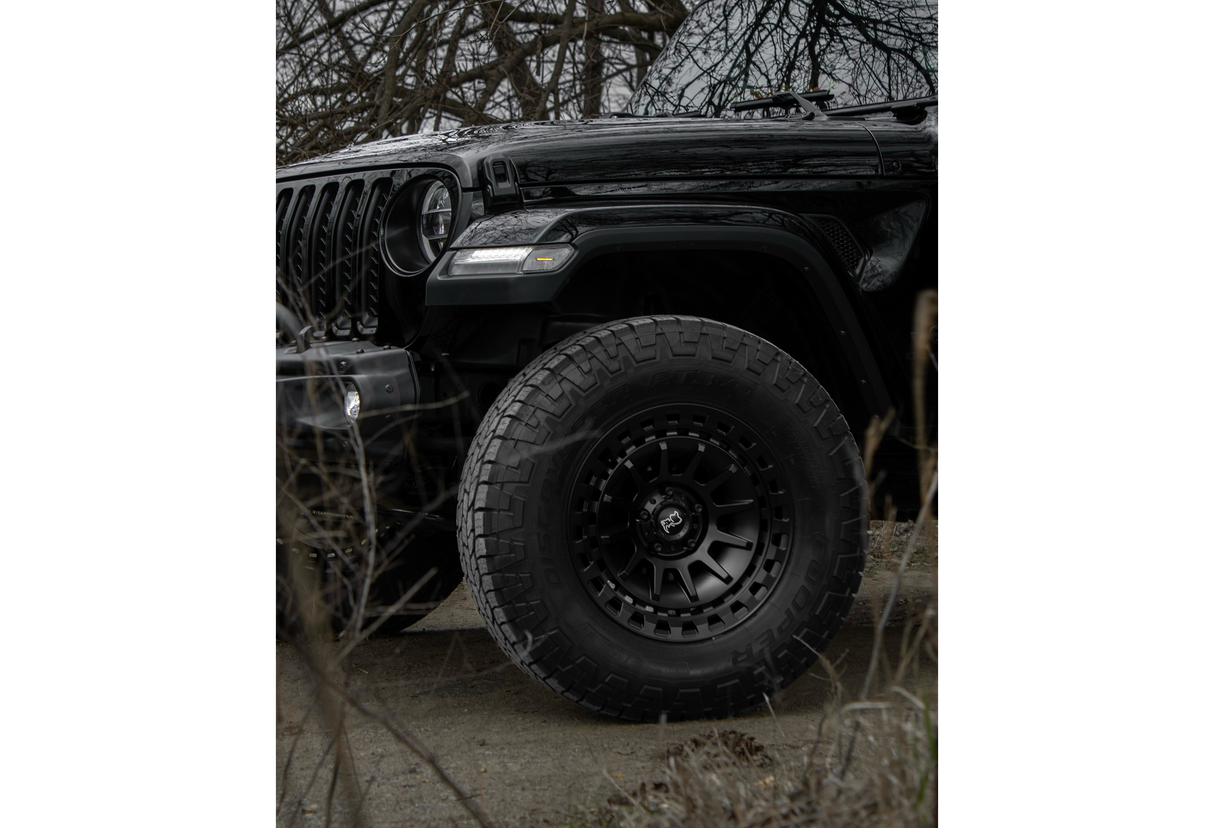 RINES BLACK RHINO 17X8.5 6X139.7 CB106.1 ET-10 BARRAGE MATTE BLACK