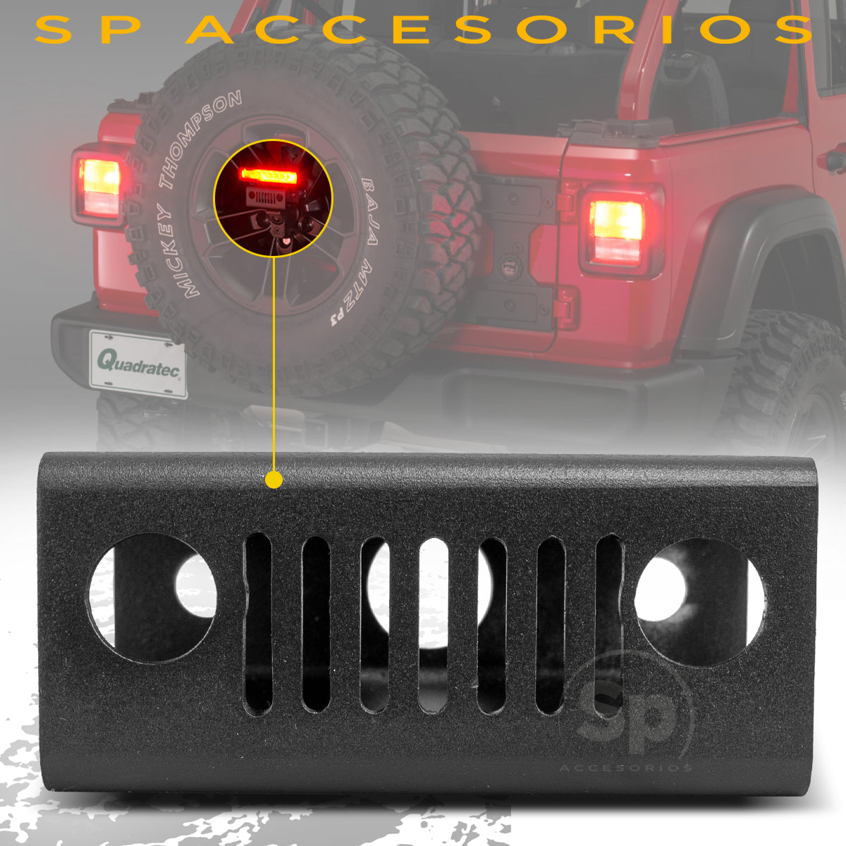 SOPORTE LUZ DE STOP PARA JEEP WRANGLER JL 2018 - 2024