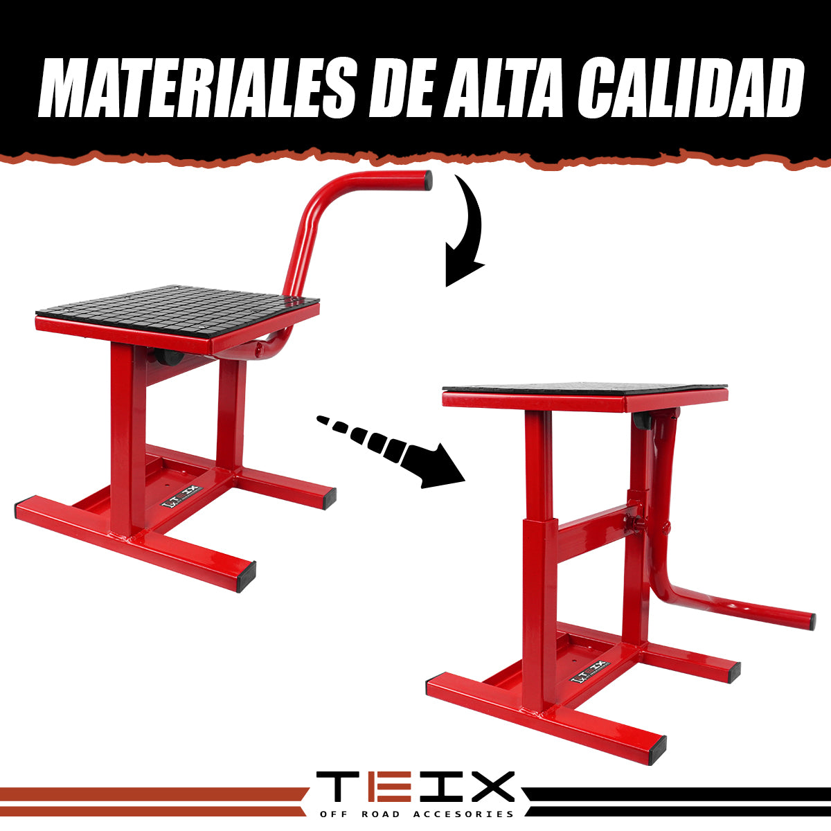 BANCO GATO MOTO MOTOCROSS ENDURO ROJO