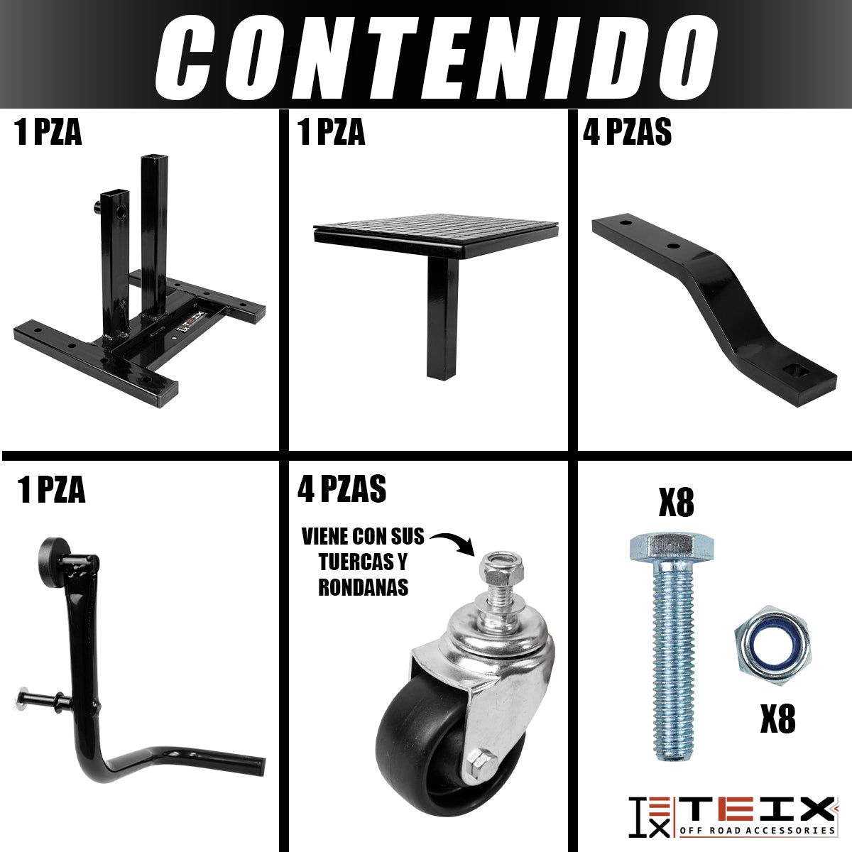 BANCO GATO PARA MOTO CON RUEDAS AJUSTABLE