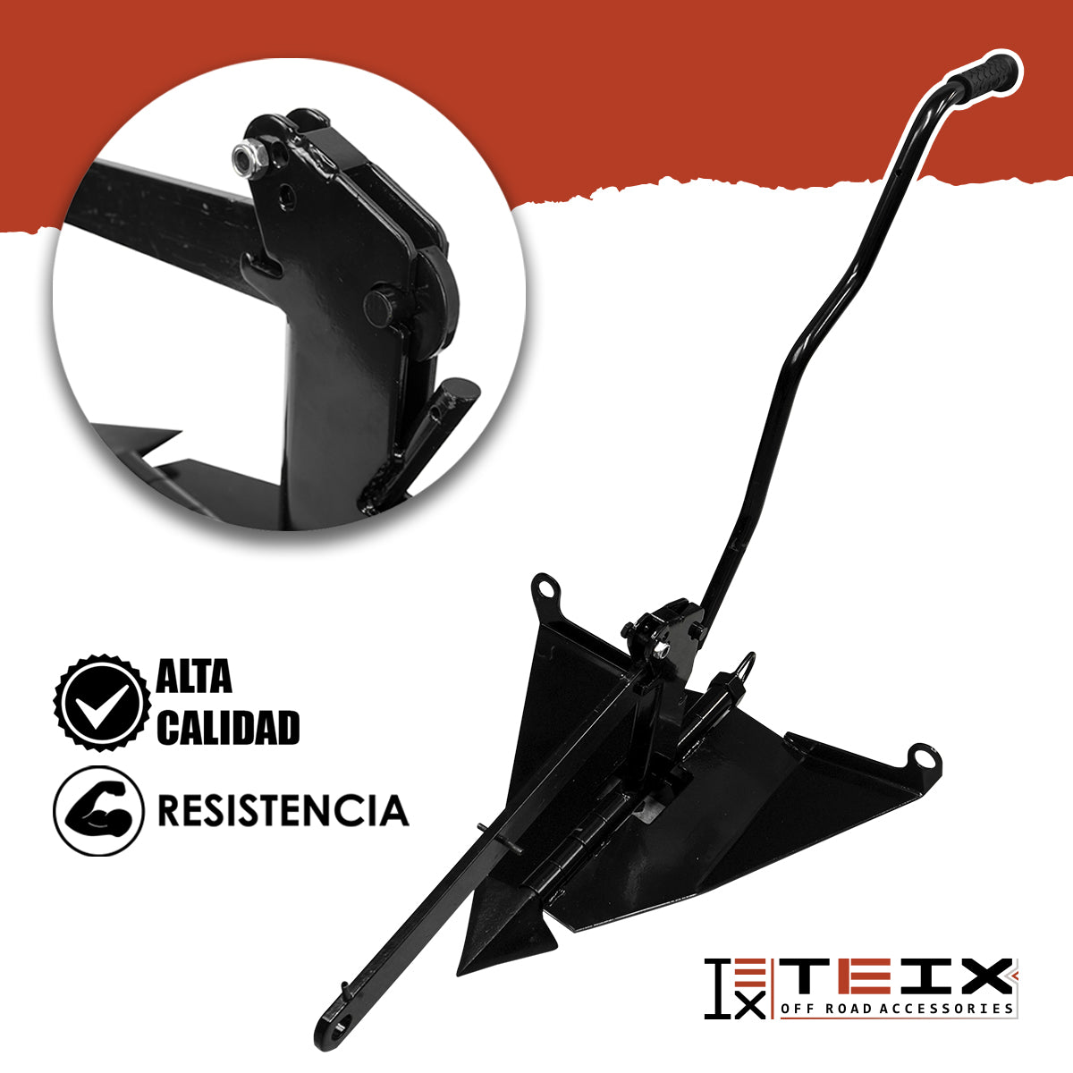 ANCLA RECUPERADORA PARA TIERRA ARENA NIEVE CON GRILLETE TEIX