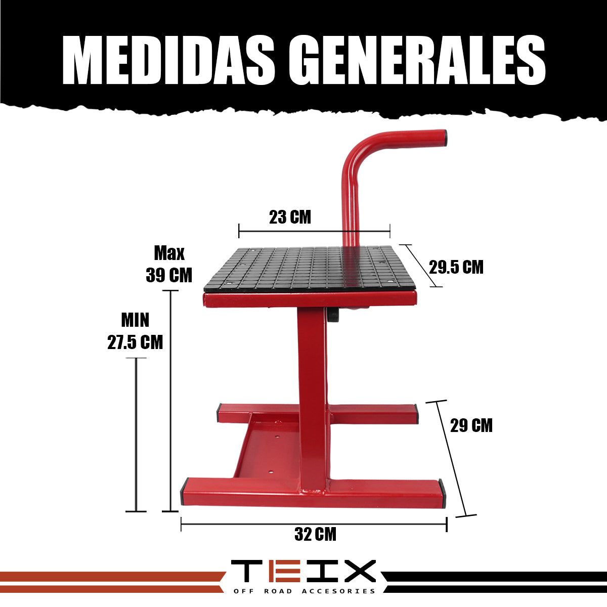 BANCO GATO MOTO MOTOCROSS ENDURO ROJO