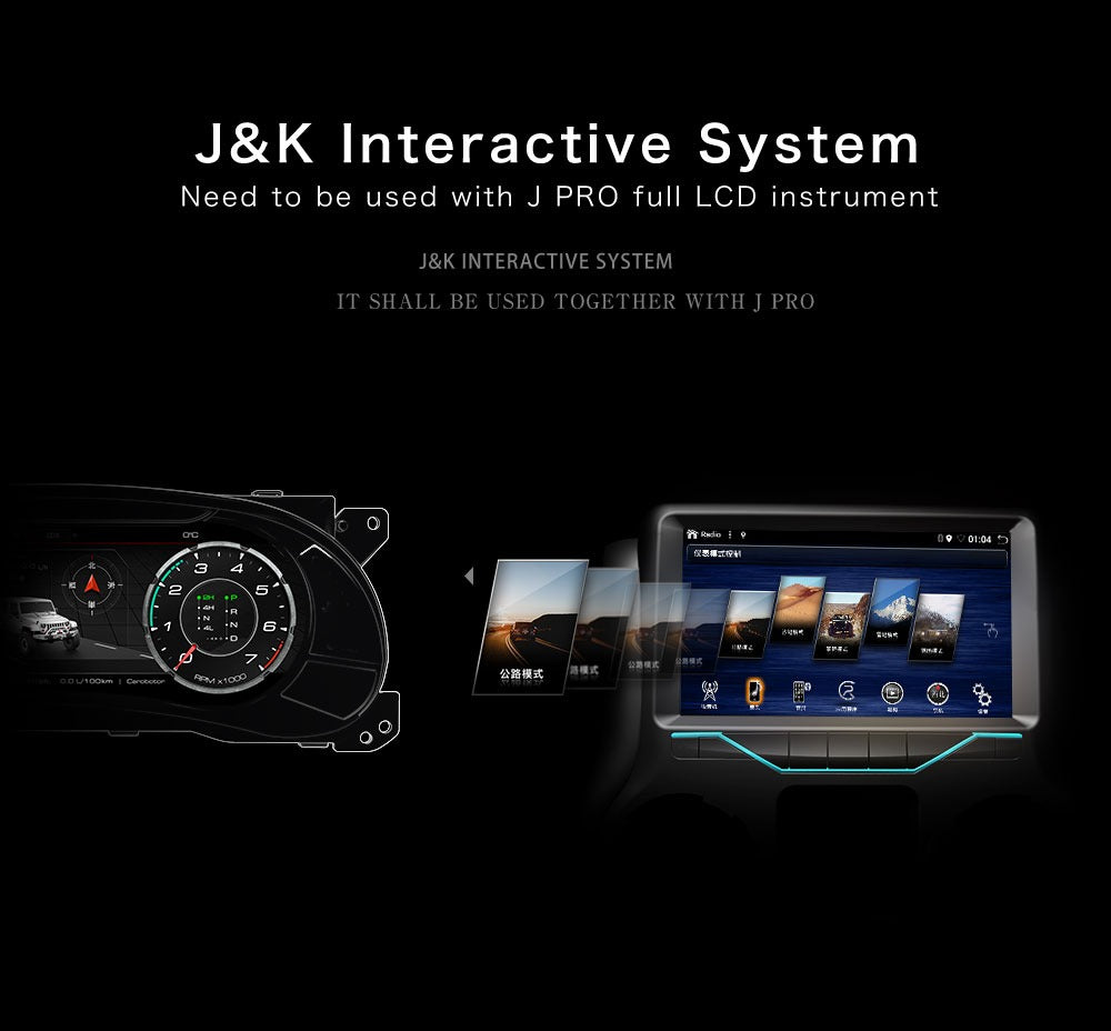 CAROBOTOR K1 RADIO MULTIMEDIA + CAMARA PARA JEEP WRANGLER JK 2011 - 2018