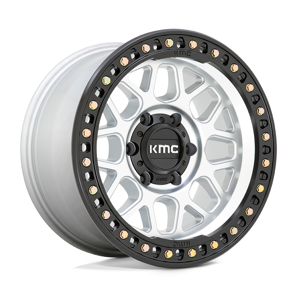 RINES KMC KM549-GRS 17X9.0 6X139.7 ET 00 MACHINED W/ SATIN BLACK LIP CB 106.1