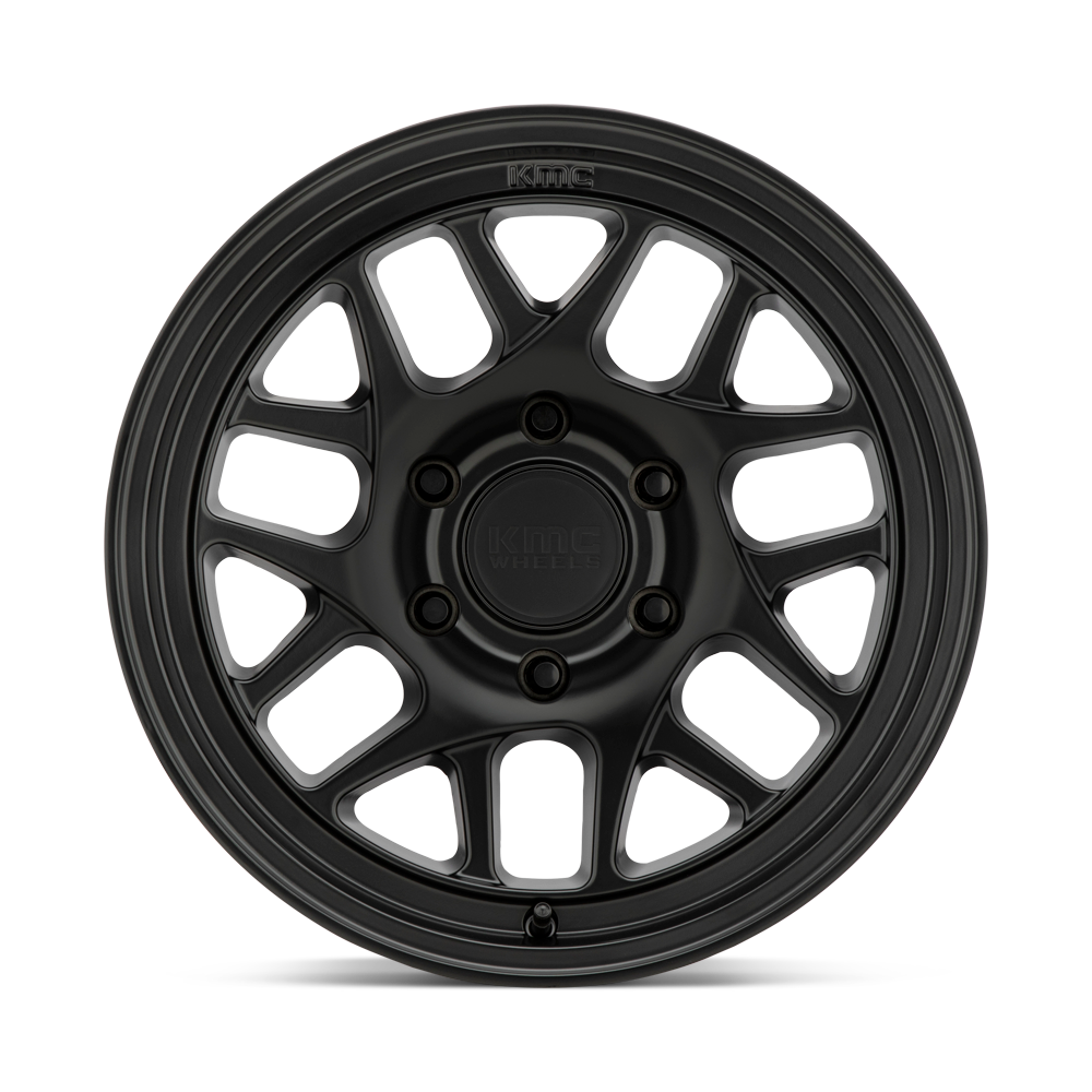 RINES KMC KM717-BULLY OL 17x8.5 6X114.3 ET 18 SATIN BLACK CB 66.1