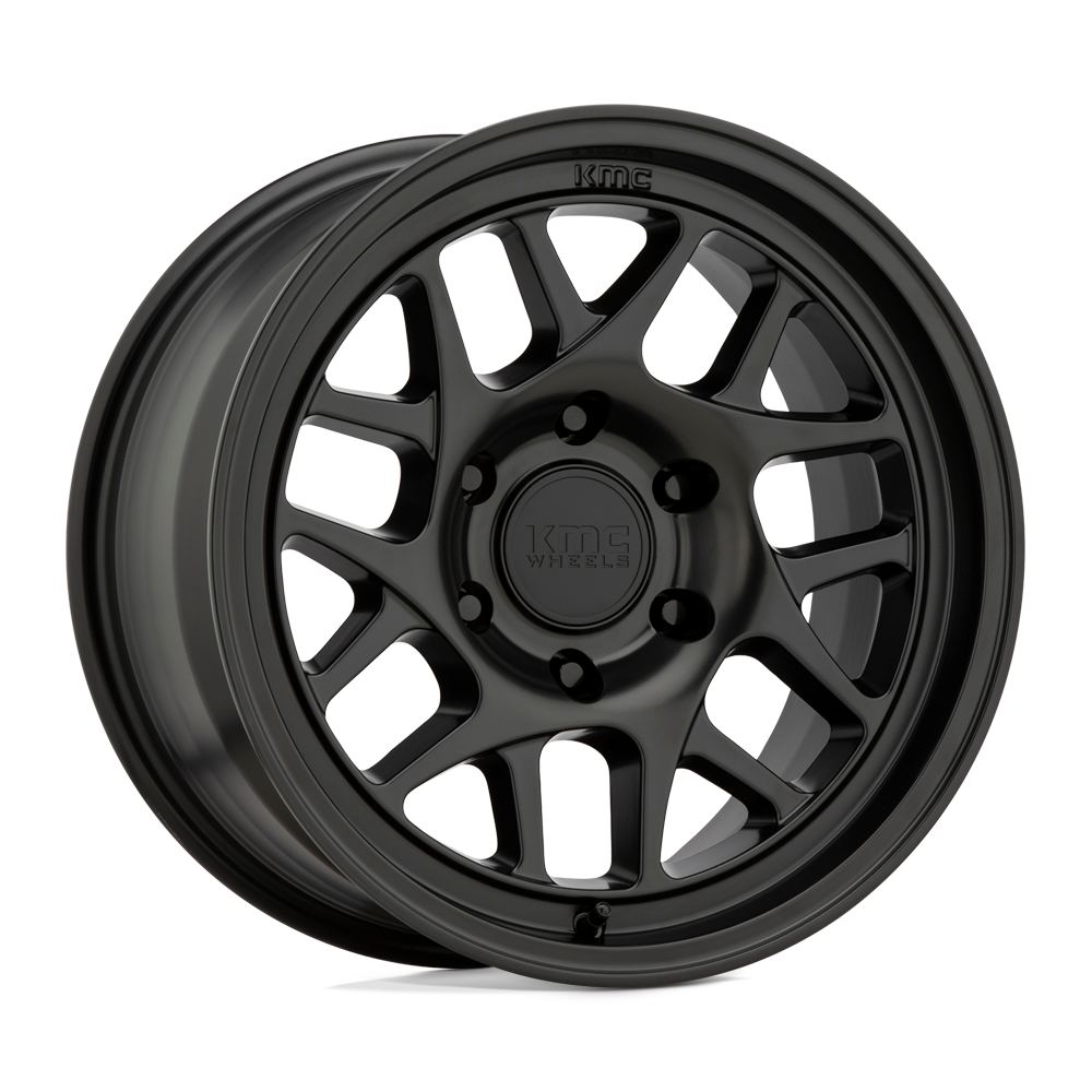 RINES KMC KM717-BULLY OL 17x8.5 6X114.3 ET 18 SATIN BLACK CB 66.1