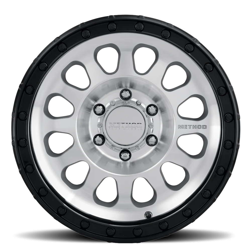 RIN METHOD MR315/ 17X8.5 6X5.5/ ET 00/ CB 106.25/ MACHINED-GLOSS BLACK LIP