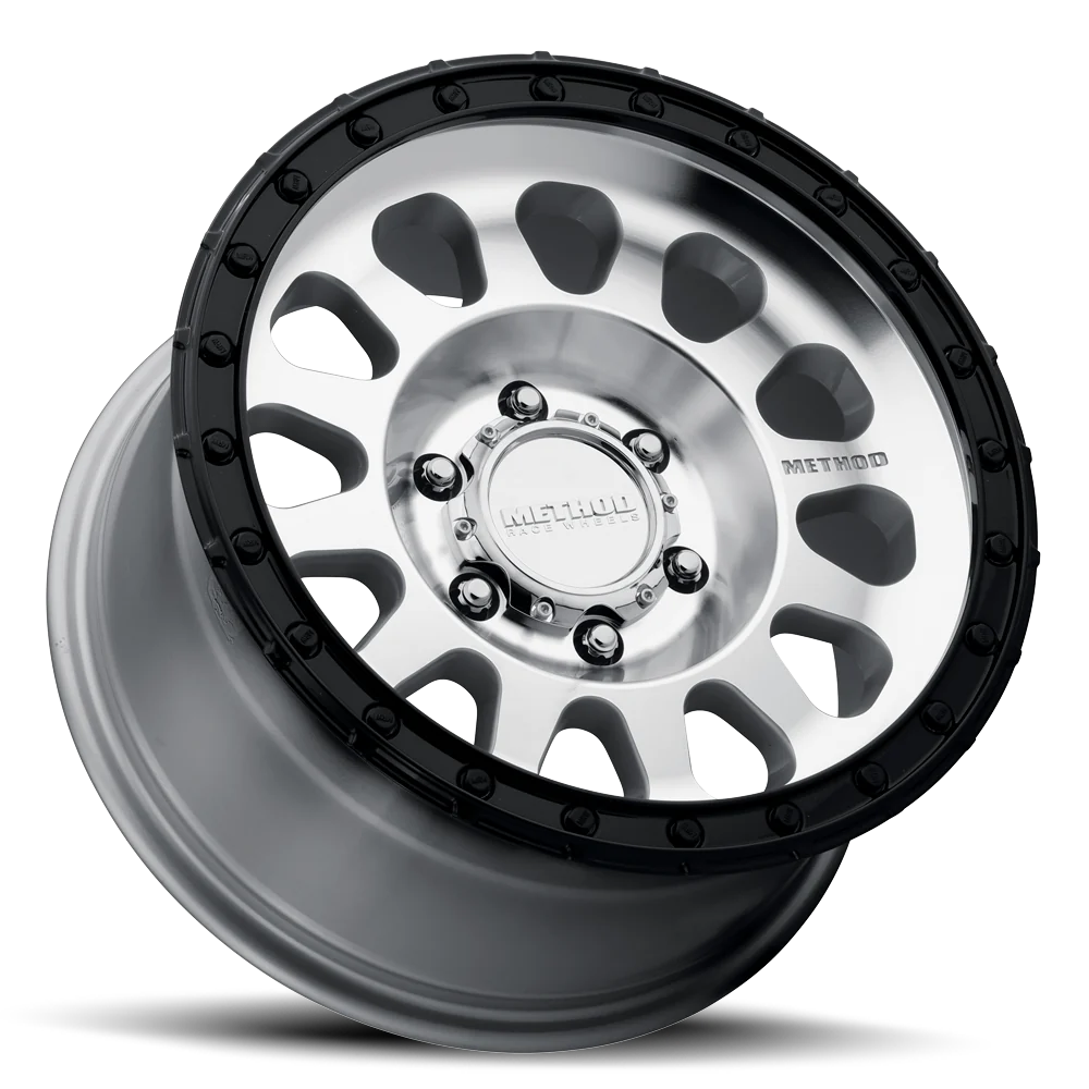 RIN METHOD MR315/ 17X8.5 6X5.5/ ET 00/ CB 106.25/ MACHINED-GLOSS BLACK LIP