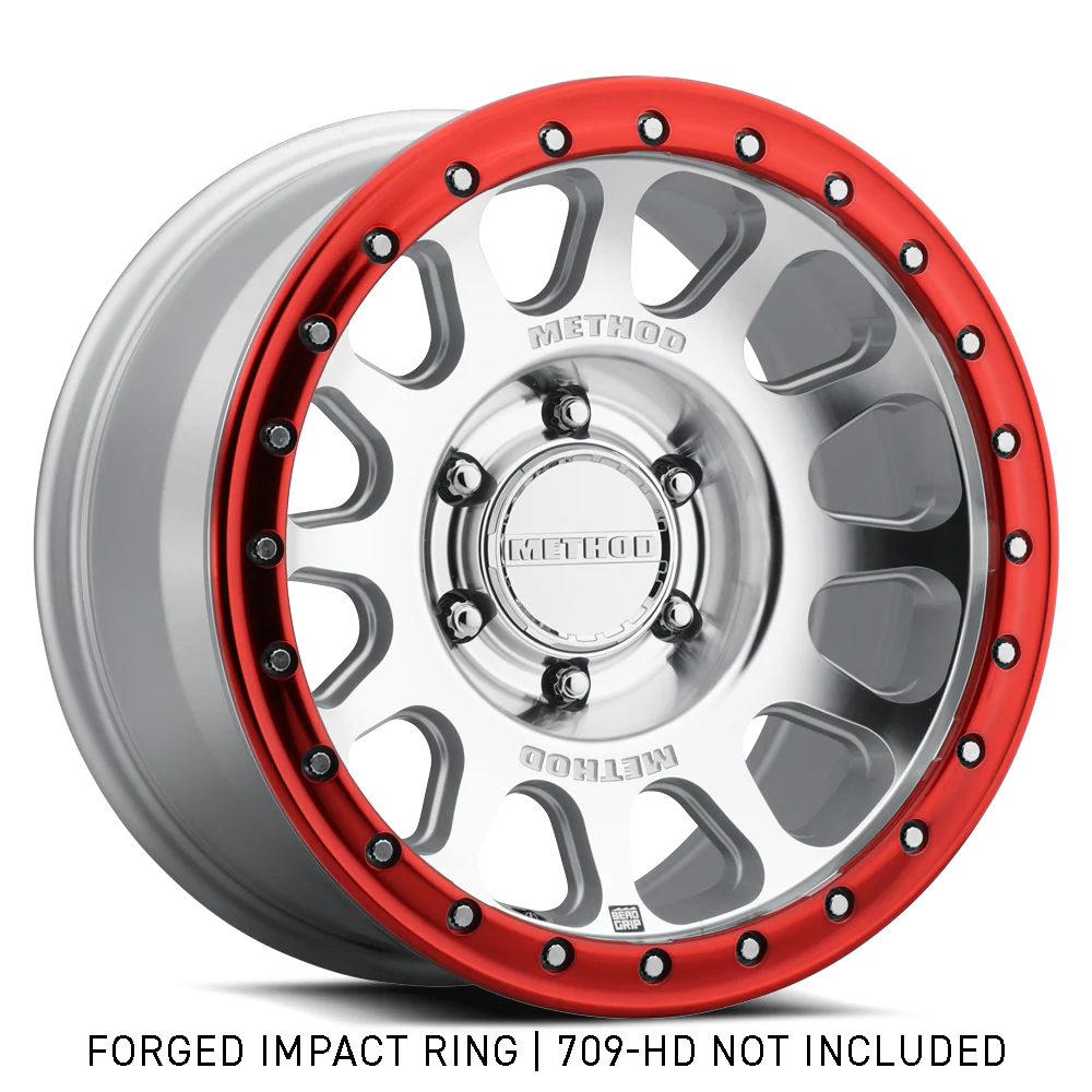 ANILLO DE IMPACTO FORJADO RIN 17" METHOD/ ROJO BEADLOCK