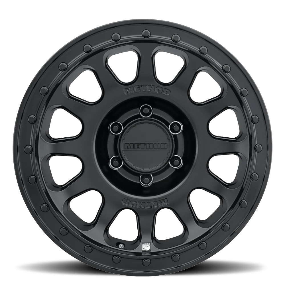 RIN METHOD MR709/ 18X9 6X135/ ET 12/ CB 87/ MATTE BLACK/ HD BEAD GRIP