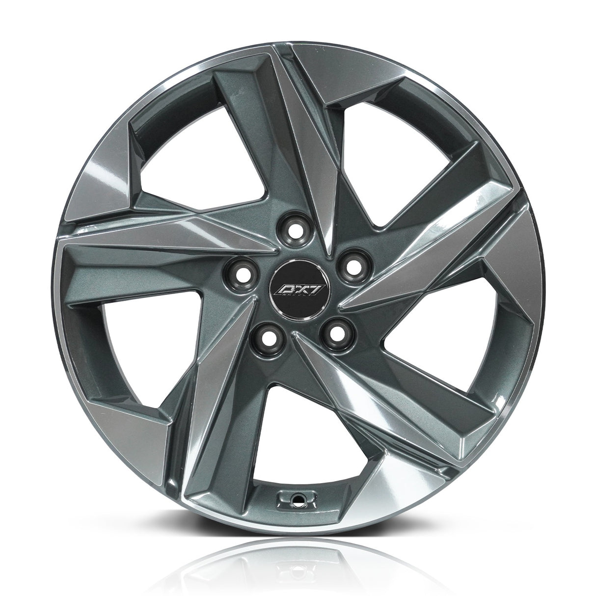 RIN BX7 FW3 17 5X114.3/ ET 49/ CB 67.1/ NEGRO-GUNMETAL MACHINED FACE