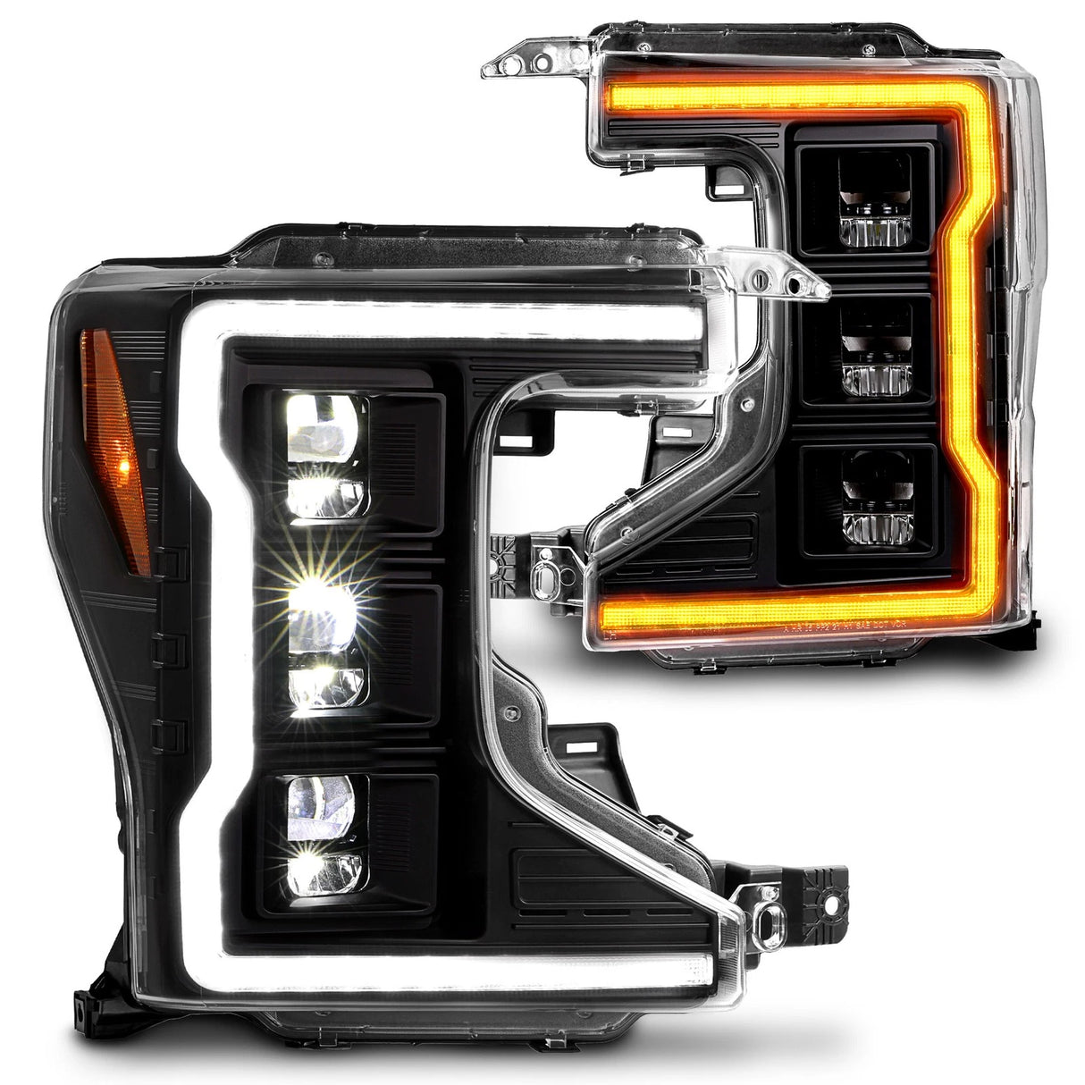 Par de Faros LED Alpharex Luxx Ford Super Duty