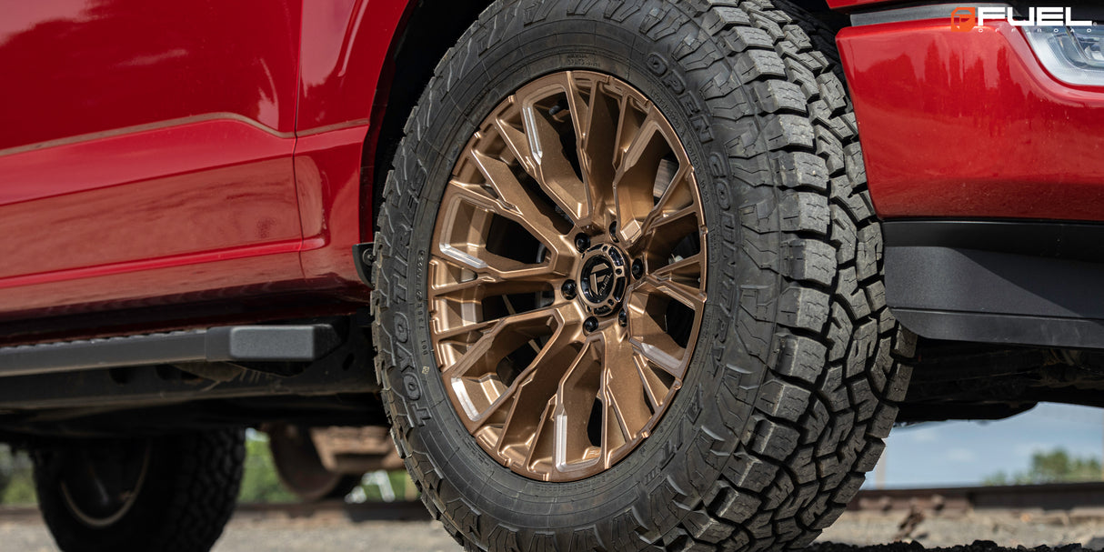 RINES FUEL 17X9 6X139.7 CB106.1 ET-12 D850 PLATINUM BRONZE MILLED