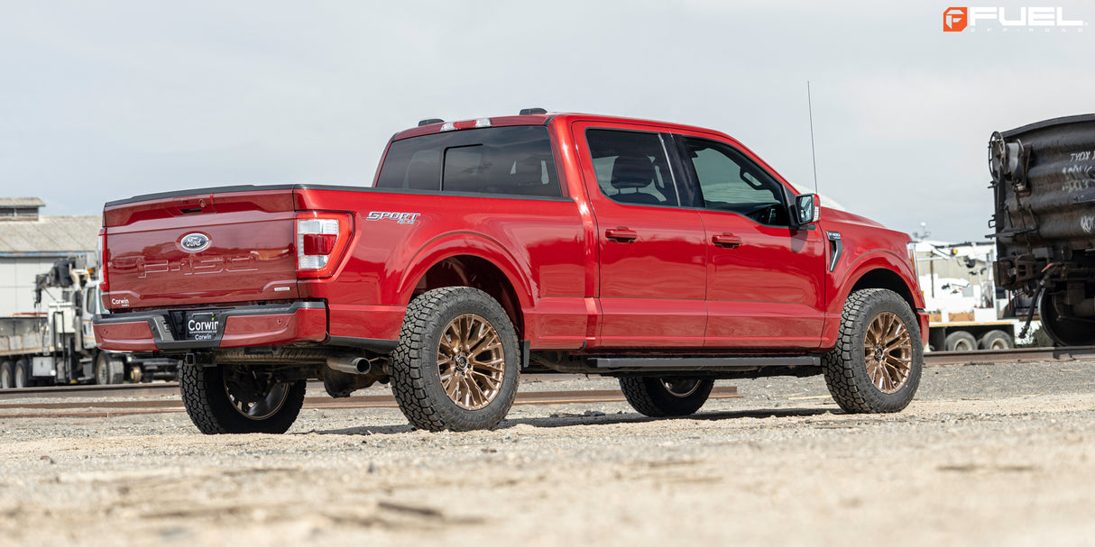 RINES FUEL 17X9 6X139.7 CB106.1 ET-12 D850 PLATINUM BRONZE MILLED