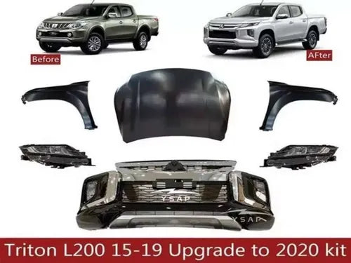 BODY KIT CONVERSIÓN MITSUBISHI L200 2016 - 2019 A LINEA NUEVA 2020 - 2023
