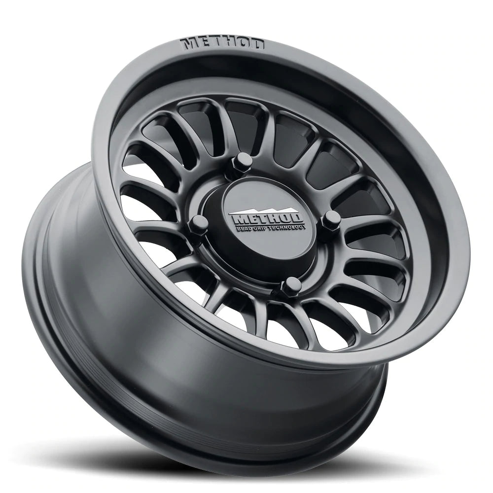 RINES METHOD MR411 15X7 4X136 CB106.25 ET4+3 / +13 MATTE BLACK