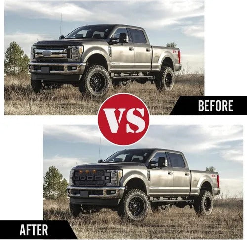 PARRILLA RAPTOR F250 SUPER DUTY 2017 A 2019 DRL LUZ AMBAR