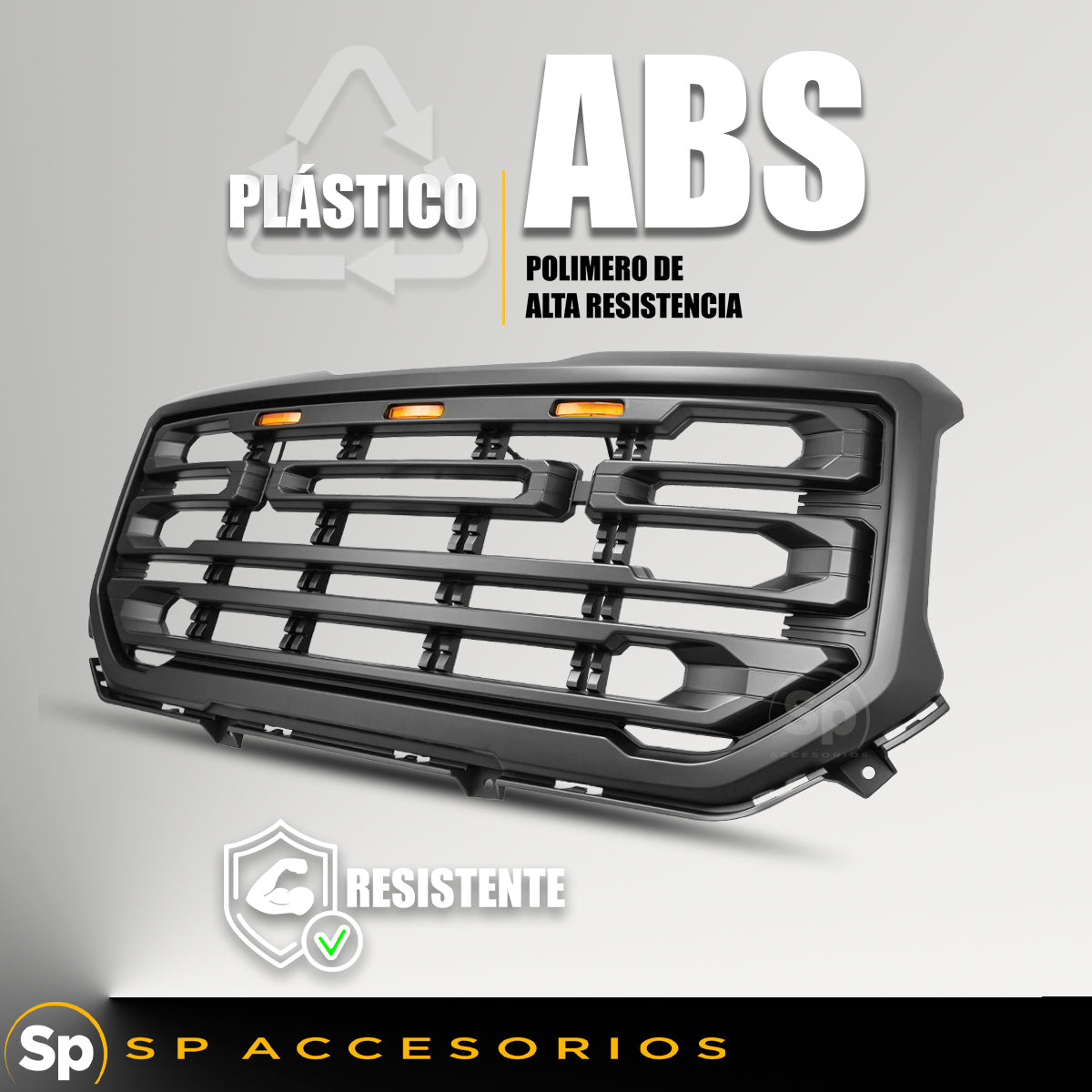 PARRILLA GMC PARA SIERRA 2016 A 2018 CON LED