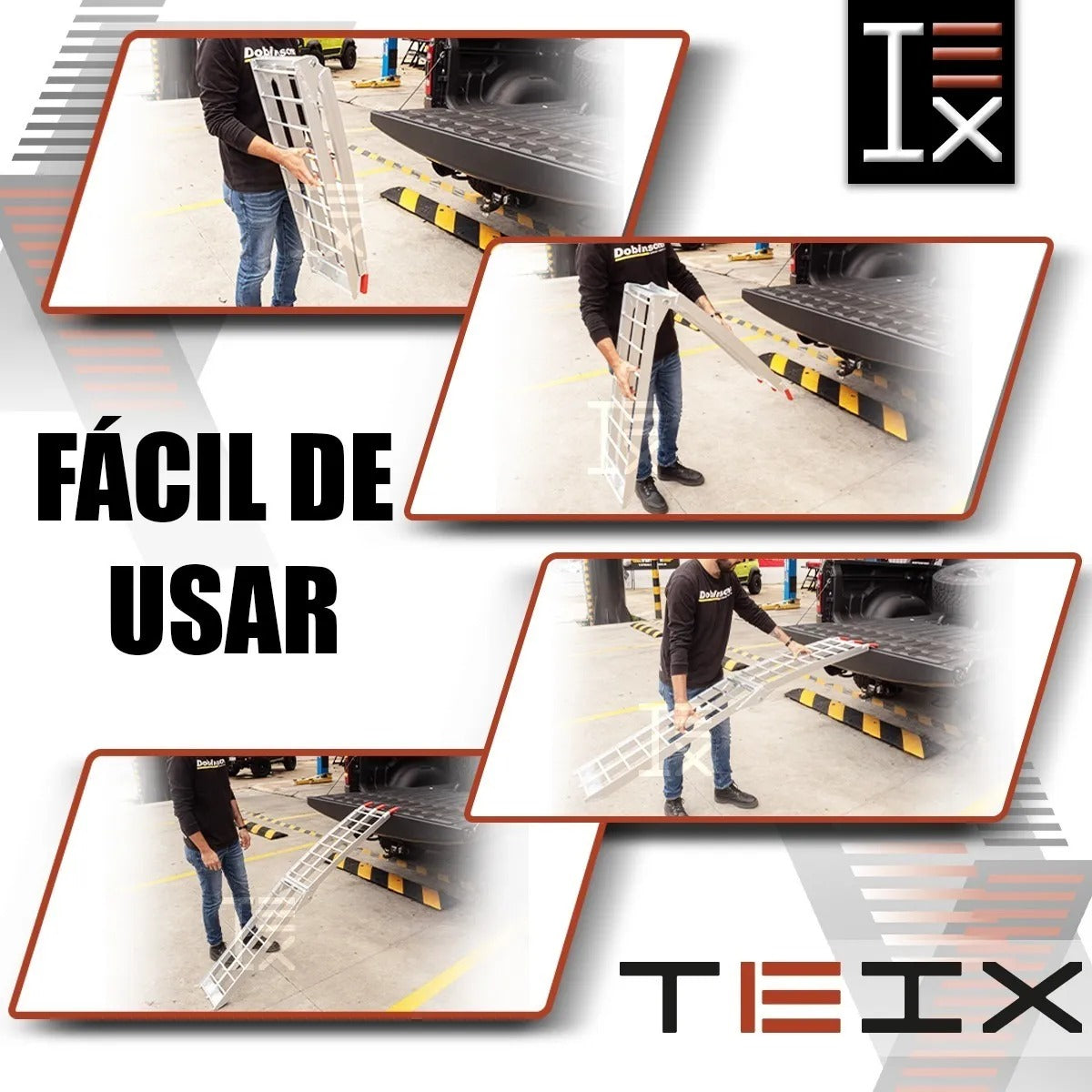 RAMPA MOTO ALUMINIO TEIX MOTOCICLETA MOTO PICK UP