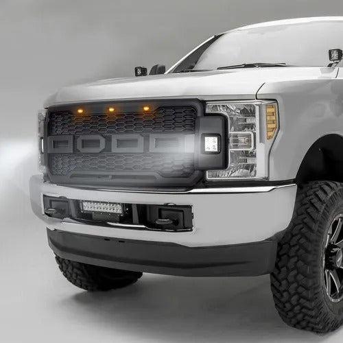 PARRILLA RAPTOR F250 SUPER DUTY 2017 A 2019 DRL LUZ AMBAR