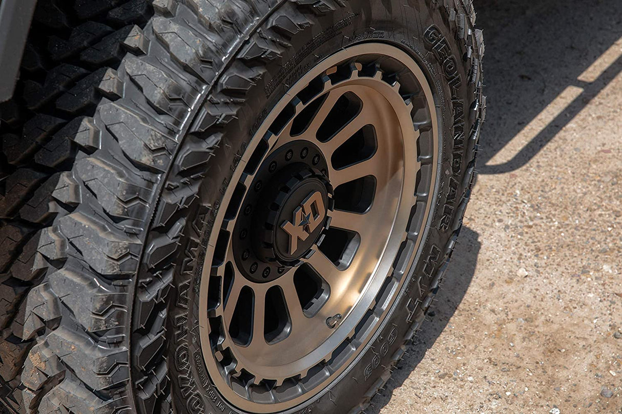 RINES KMC 17X9 6X135 / 139.7 CB106.1 XD856 OMEGA SATIN BLACK W/ BRONZE TINT