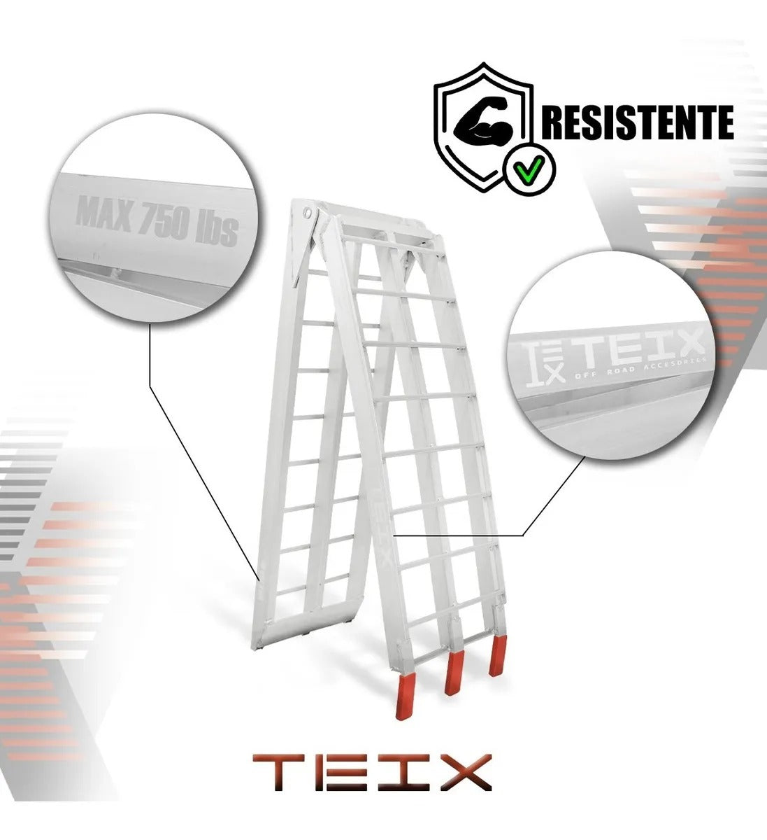 RAMPA MOTO ALUMINIO TEIX MOTOCICLETA MOTO PICK UP