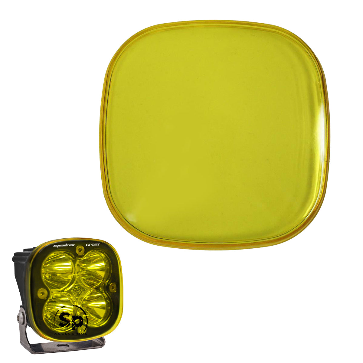 MICA PROTECTORA BAJA DESIGNS ROCK GUARD AMBAR POLVO NIEBLA