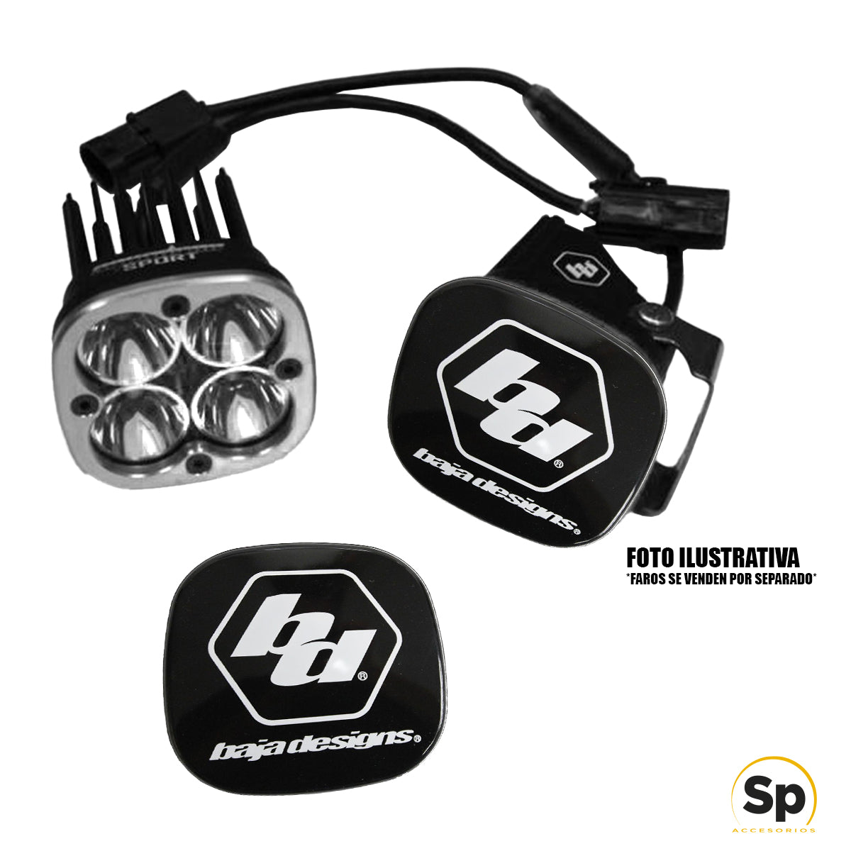 MICA PROTECTORA BAJA DESIGNS ROCK GUARD BLACK POLVO NIEBLA