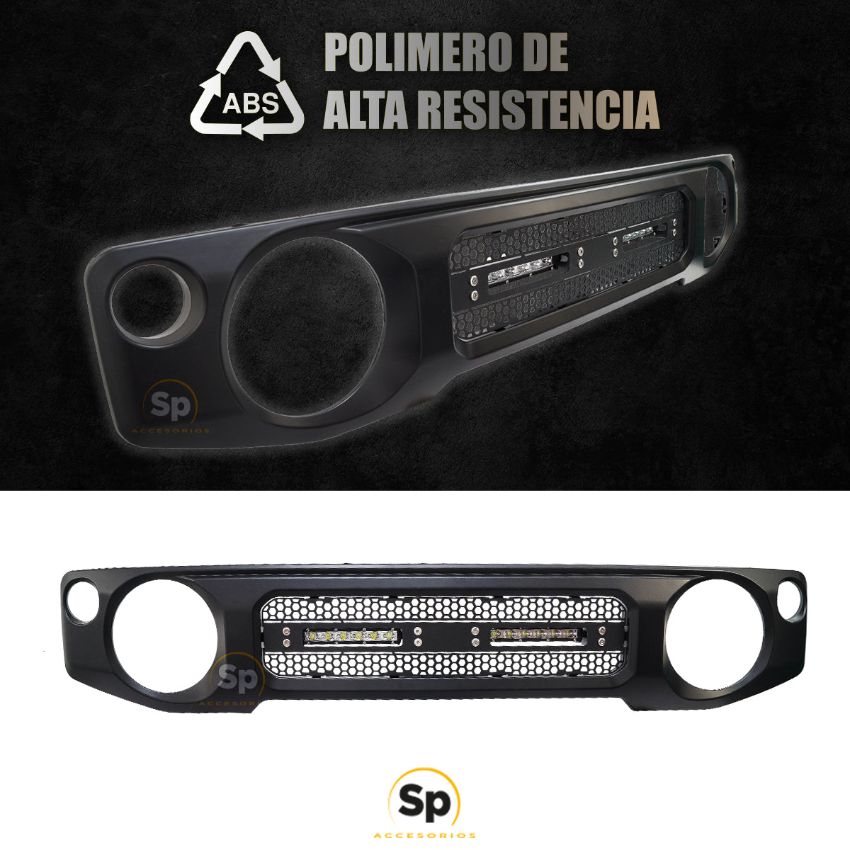 PARRILLA CON BARRA LED OFF ROAD PARA SUZUKI JIMNY 2020 - 2024