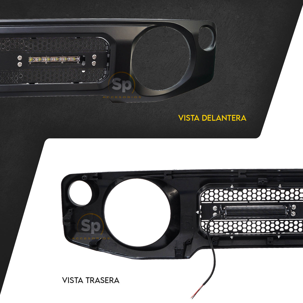 PARRILLA CON BARRA LED OFF ROAD PARA SUZUKI JIMNY 2020 - 2024