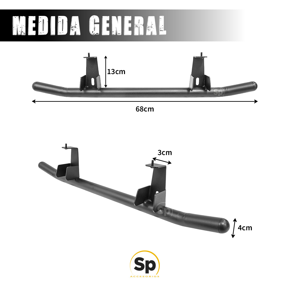 BRACKET BURRERA DELANTERA CON FAROS LED PARA SUZUKI JIMNY 2020 - 2024