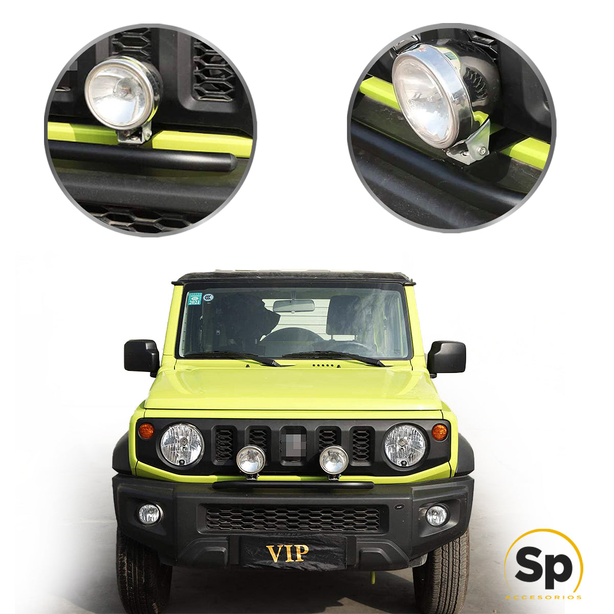 BRACKET BURRERA DELANTERA CON FAROS LED PARA SUZUKI JIMNY 2020 - 2024