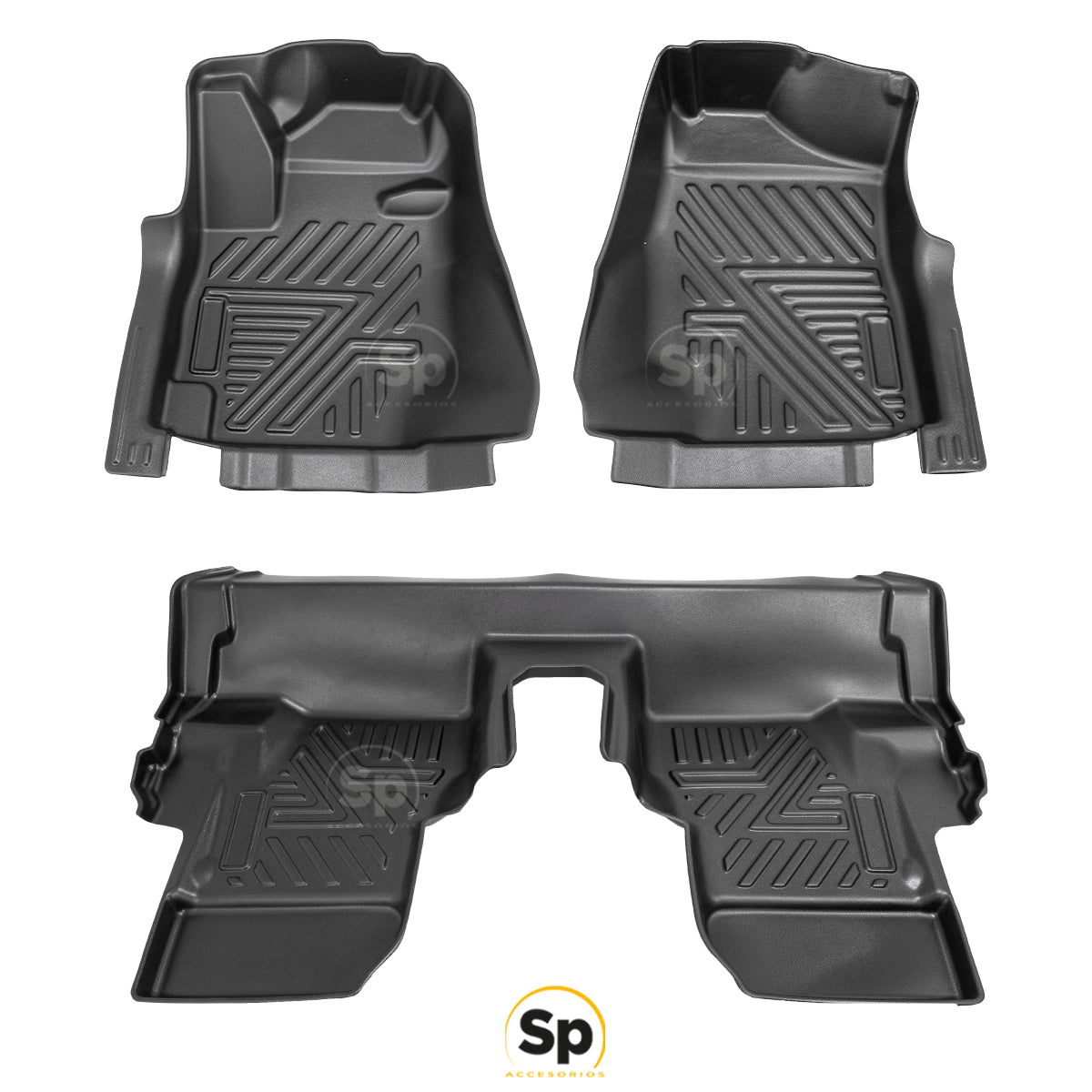 TAPETES DELANTEROS Y TRASEROS ABS USO RUDO TEIX PARA SUZUKI JIMNY 2019 - 2023 AUTOMATICO