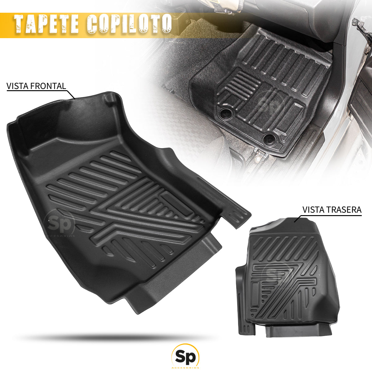 TAPETES DELANTEROS Y TRASEROS ABS USO RUDO TEIX PARA SUZUKI JIMNY 2019 - 2023 AUTOMATICO