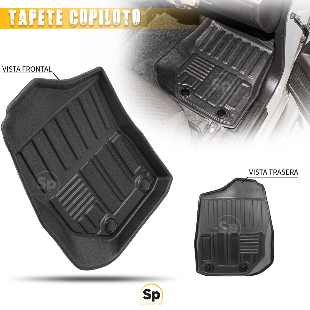 TAPETES DELANTEROS Y TRASEROS ABS USO RUDO TEIX PARA SUZUKI JIMNY 2019 - 2023 ESTANDAR