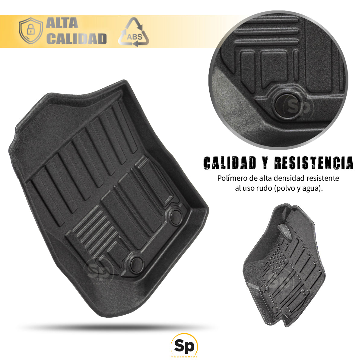 TAPETES DELANTEROS Y TRASEROS ABS USO RUDO TEIX PARA SUZUKI JIMNY 2019 - 2023 ESTANDAR