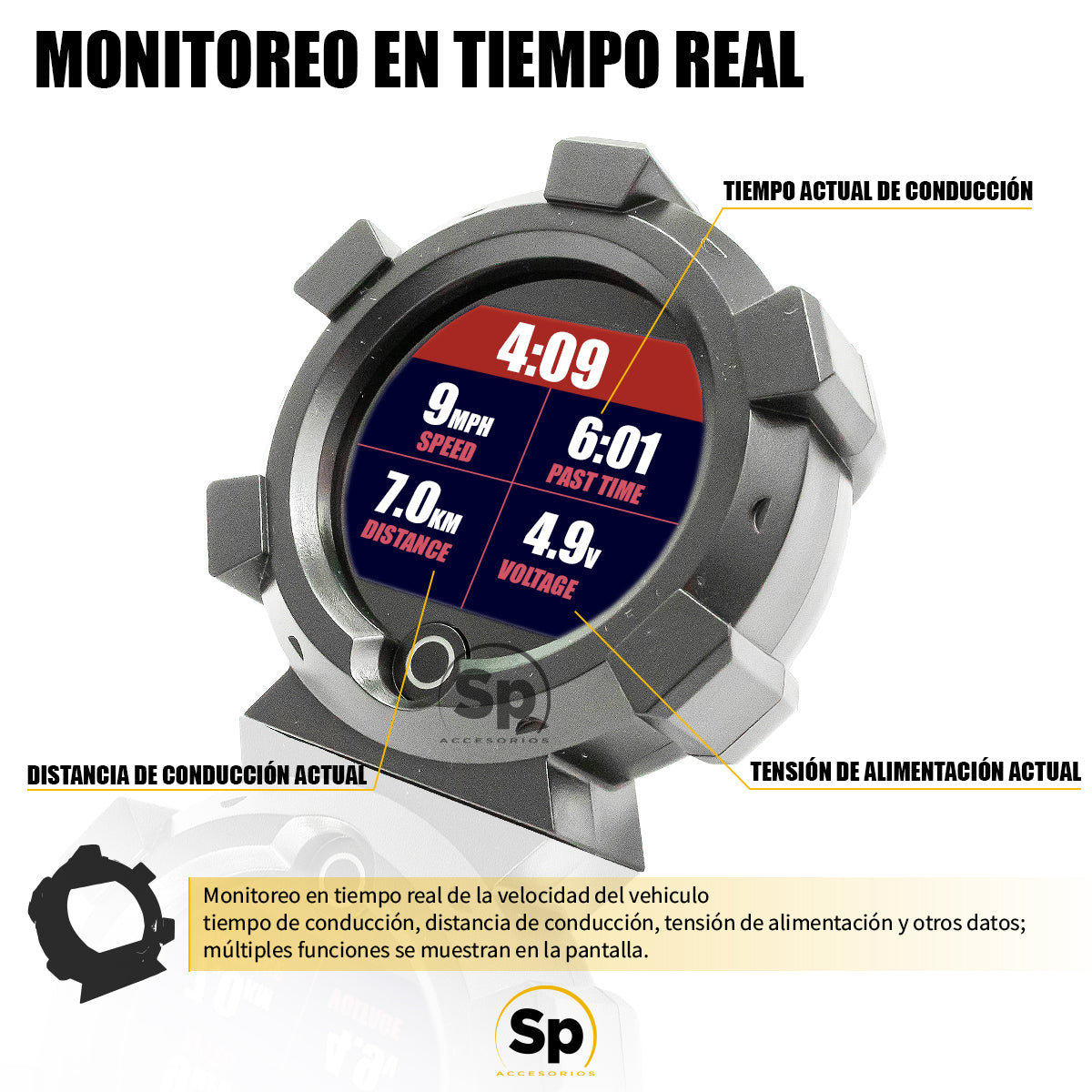 GPS BRÚJULA INCLINÓMETRO Y ODÓMETRO UNIVERSAL PARA SUZUKI JIMNY 2021 - 2024