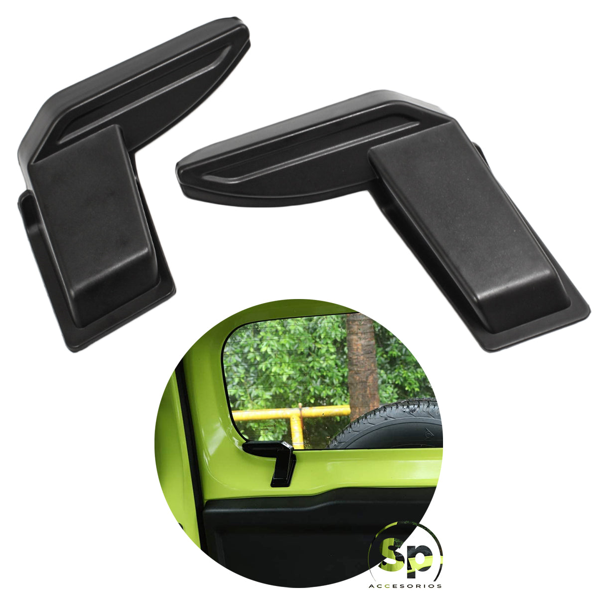 MOLDURAS DE CAJUELA PUERTA CUBRE CABLE DEFROST SUZUKI JIMNY 2019-2024