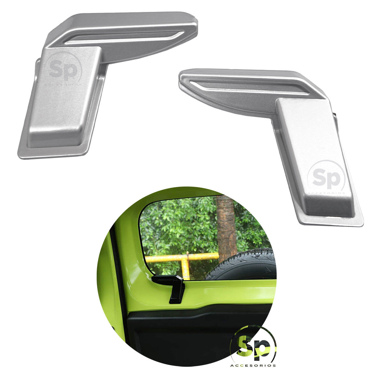 MOLDURAS DE CAJUELA PUERTA CUBRE CABLE DEFROST SUZUKI JIMNY 2019-2024