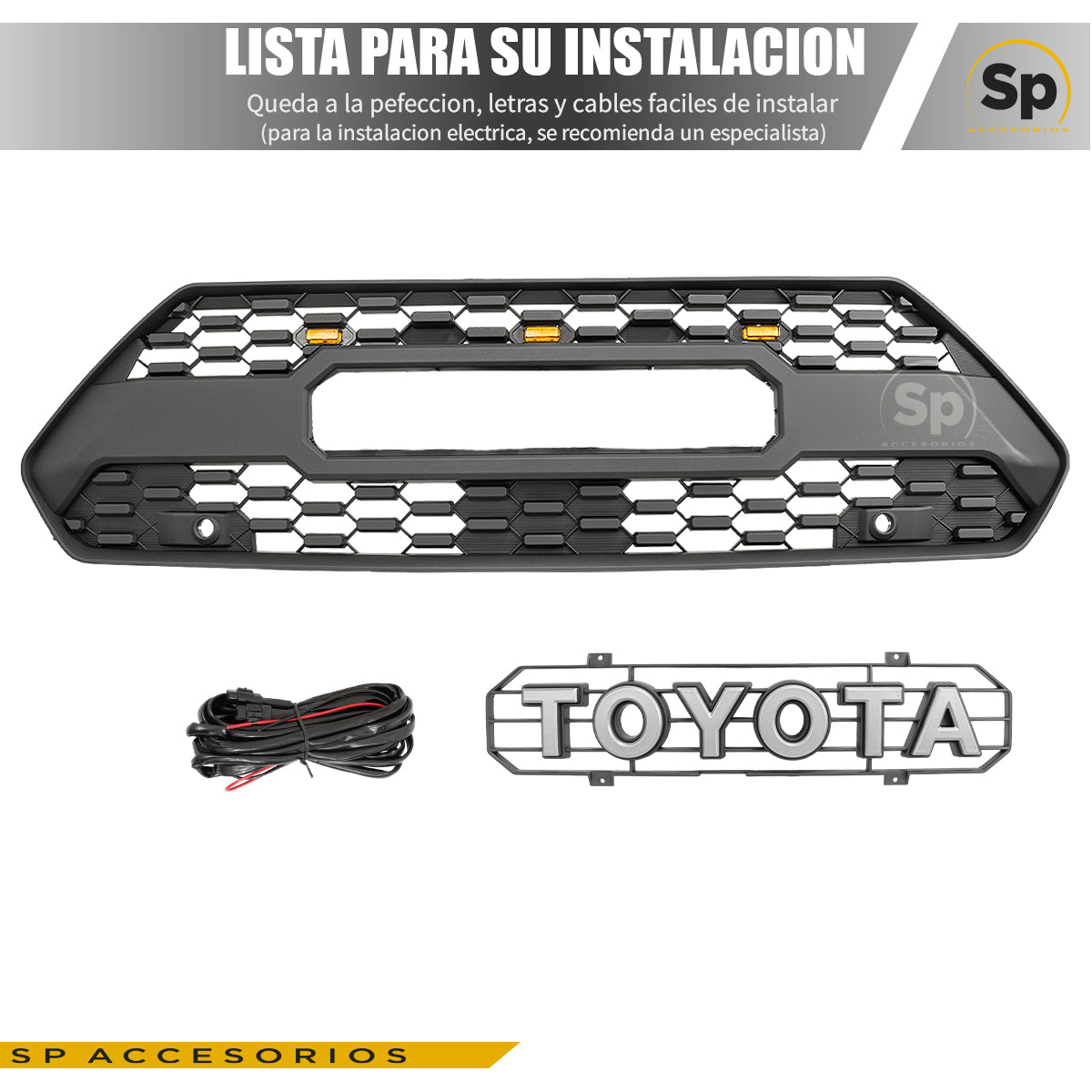 PARRILLA FRONTAL TRD PRO-STYLE PARA TOYOTA RAV4 2019 - 2020