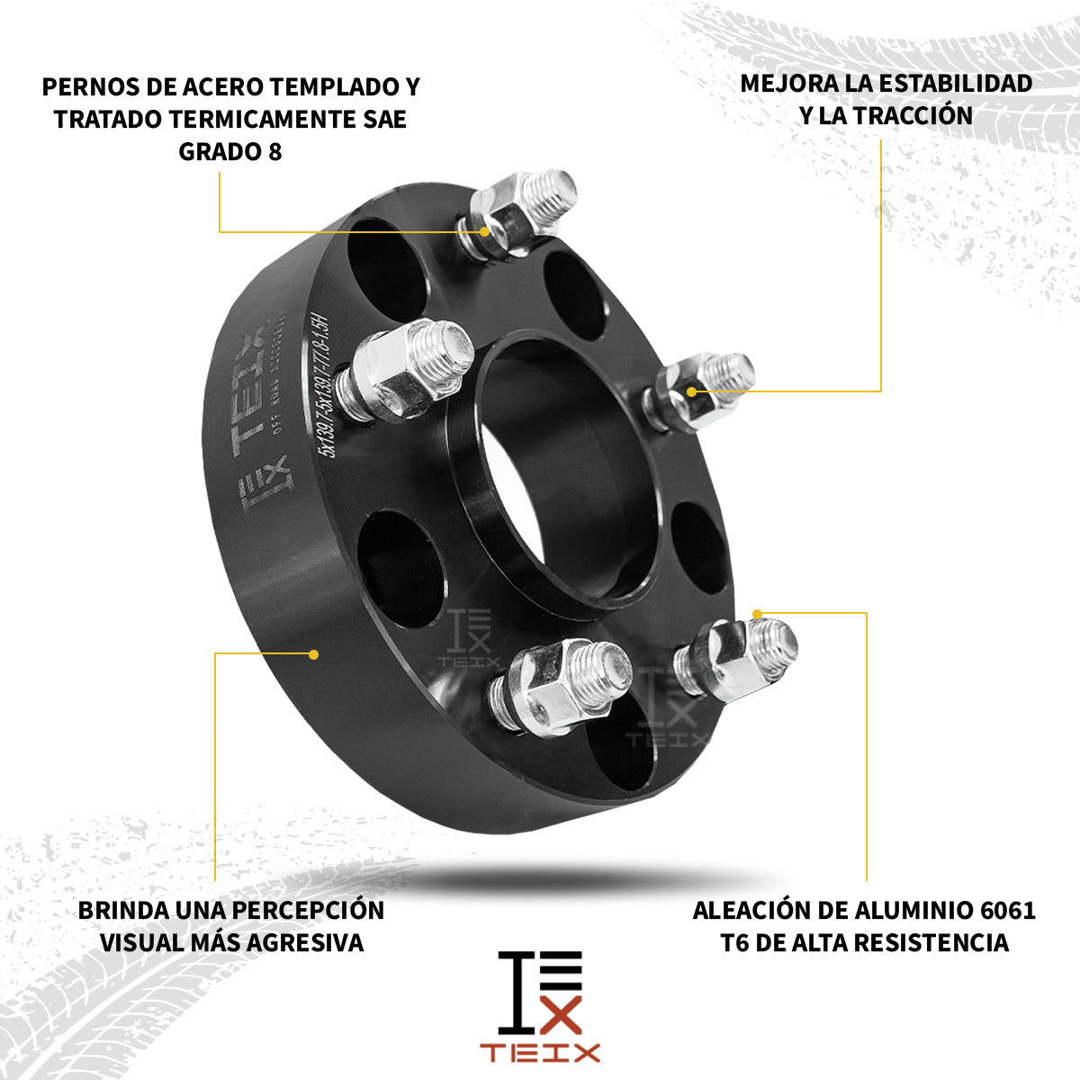 KIT ESPACIADORES 2" 5X139.7 LLANTA CB108 1/2"X20
