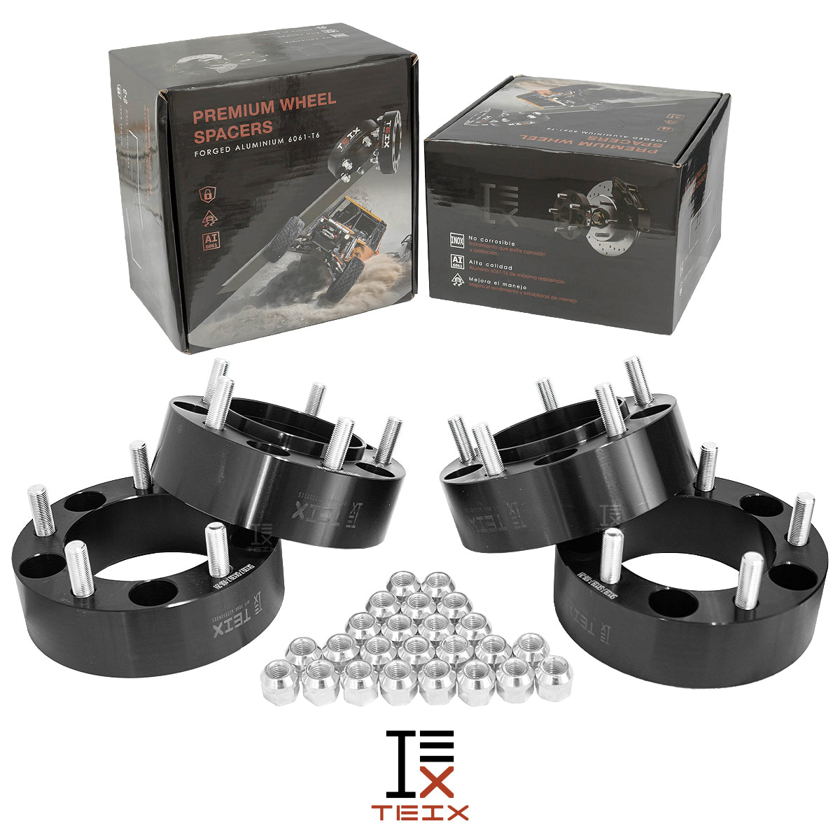 KIT ESPACIADORES 2" 5X139.7 LLANTA CB108 1/2"X20