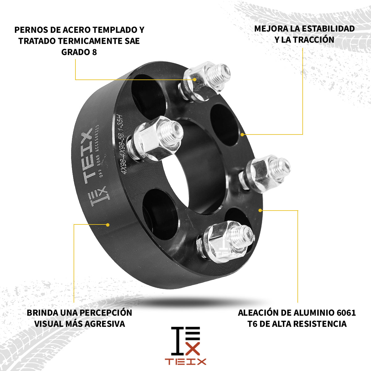 KIT ESPACIADORES Ram 700 35m 4/98 2014-2022 Llanta Todas Version (CENTRADOR)