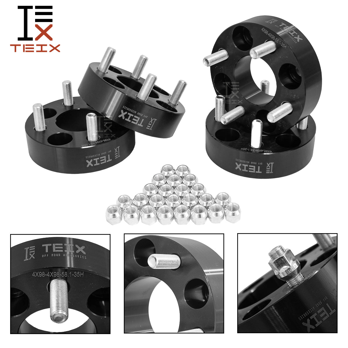 KIT ESPACIADORES Ram 700 35m 4/98 2014-2022 Llanta Todas Version (CENTRADOR)