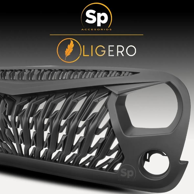 PARRILLA ENOJADA JEEP WRANGLER JK 2007 A 2017 FRENTE C/LED X6