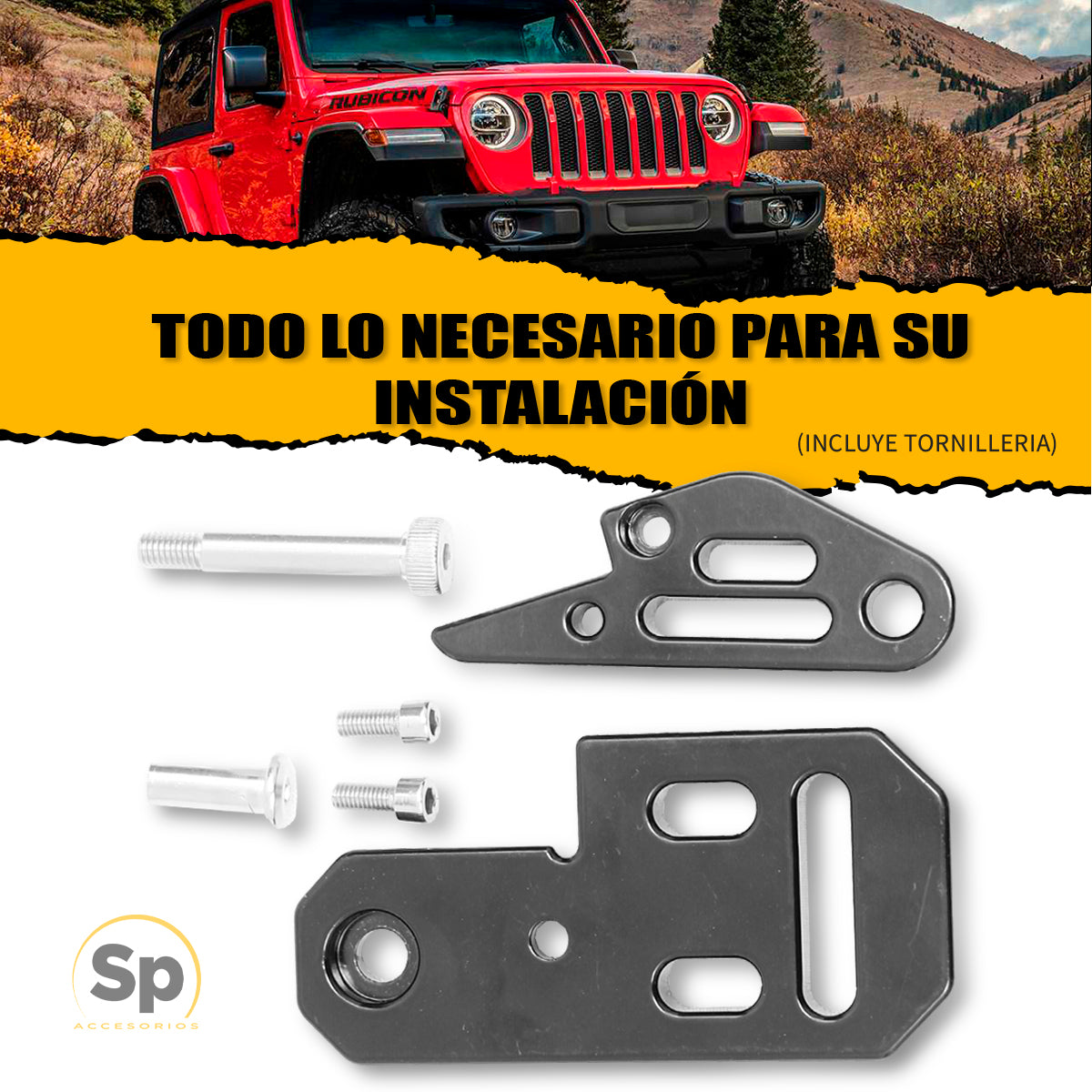 BASES SOPORTES DE COFRE METALICOS PARA FAROS DUALLYS JEEP WRANGLER JL 2018-2024 JEEP GLADIADOR 2019-2024