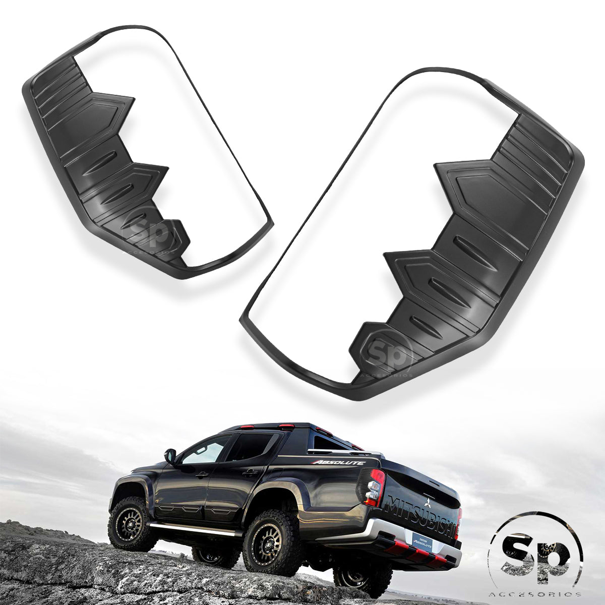 MOLDURAS ADORNO PROTECTOR DE CALAVERAS PARA MITSUBISHI L200 2019