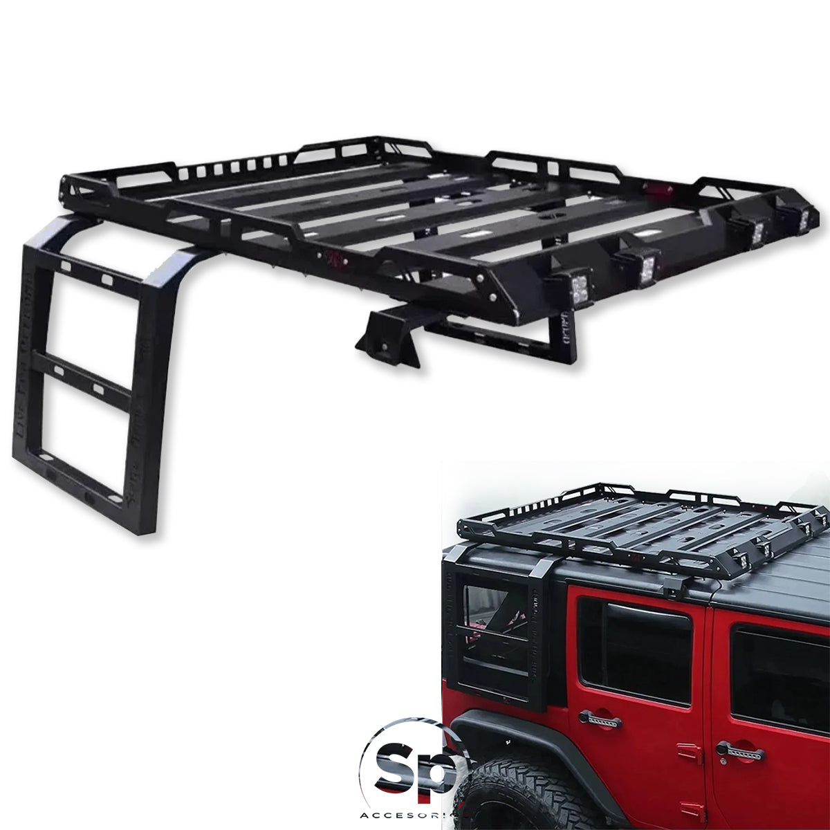 CANASTILLA PORTA EQUIPAJE SPYDER JEEP WRANGLER JL 2018 A 2024