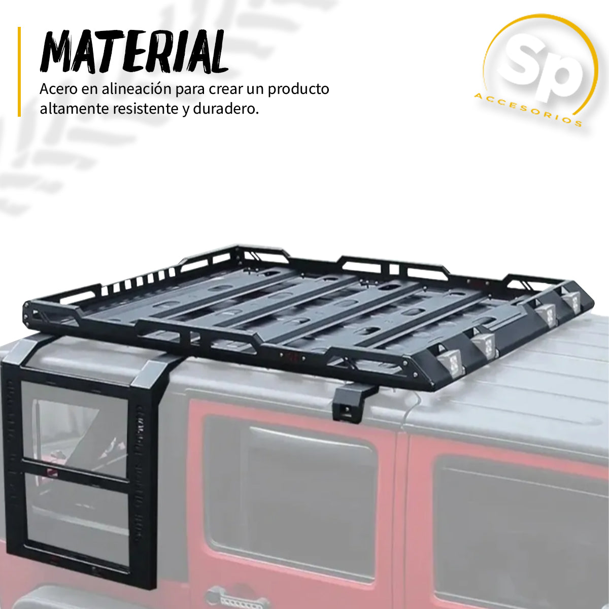 CANASTILLA PORTA EQUIPAJE SPYDER JEEP WRANGLER JL 2018 A 2024